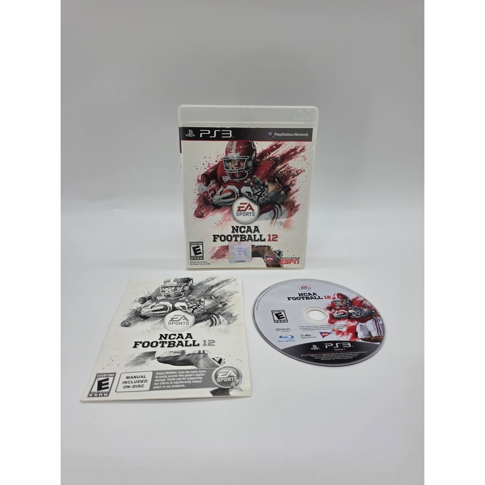 EA Sports NCAA Football 12 Sony PlayStation 3 PS3 Complete with Manual